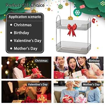 Shuang Qing Bathroom Counter Organizer for Skincare and Makeup