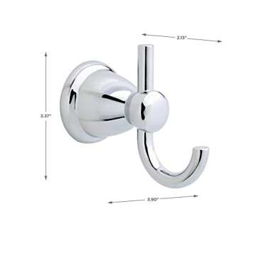 Franklin Brass Kinla Double Towel Hook Polished Chrome - Durable and Stylish Bathroom Accessory