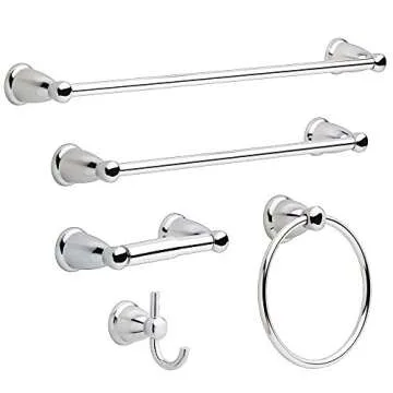 Franklin Brass Kinla Chrome Double Towel Hook for Bathrooms