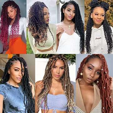Goddess Locs Crochet Hair - Beautiful 20" Extensions for Black Women