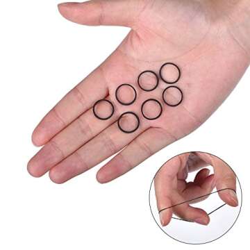 Hicarer 1000 Mini Rubber Bands for Hair Styling