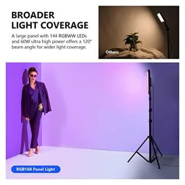 NEEWER 18.3" RGB LED Video Light Panel Kit for Creators