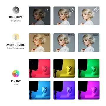 NEEWER 18.3" RGB LED Video Light Panel Kit for Creators