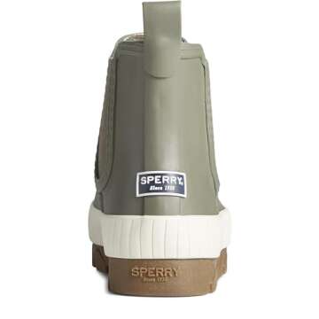 Sperry Ladies Footwear Women's Torrent Chelsea Rain Boot, Olive, 7.5