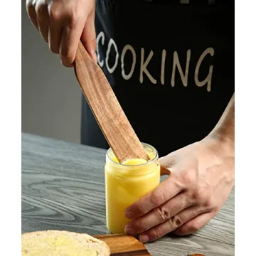 Natural Teak Utensil Set - Heat Resistant Wooden Cookware