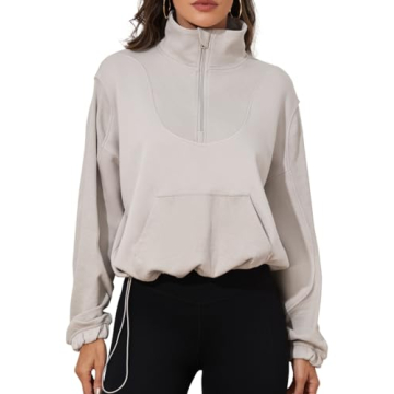 Trendy Women's Half Zip Sweatshirt for Every Season