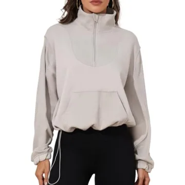 Trendy Women's Half Zip Sweatshirt for Every Season