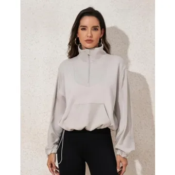 Trendy Women's Half Zip Sweatshirt for Every Season