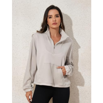 Trendy Women's Half Zip Sweatshirt for Every Season