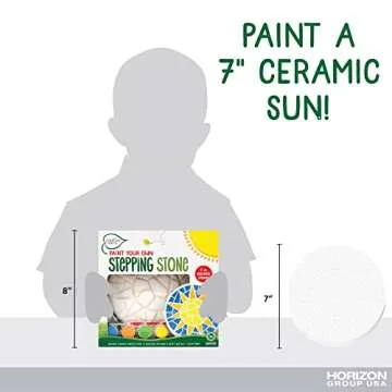 Creative Roots Mosaic Sun Stepping Stone Kit for Kids
