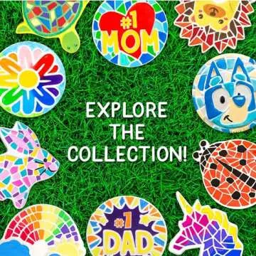Creative Roots Mosaic Sun Stepping Stone Kit for Kids
