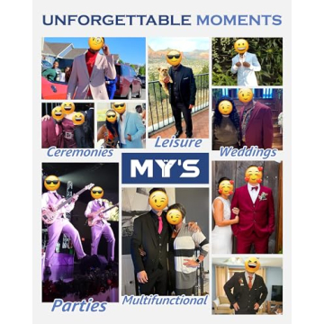 MY’S Men’s 3 Piece Slim Fit Suit – Elegant & Versatile