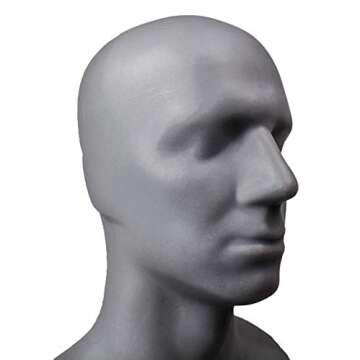 The Monster Makers Life Size Ed Head Armature 2.0 for Mask Making and Clay Busts