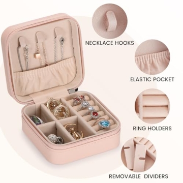 Personalized Travel Jewelry Box Compact Organizer Gift