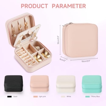 Personalized Travel Jewelry Box Compact Organizer Gift