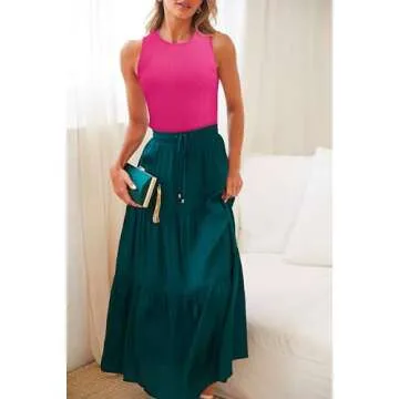 Stylish SAMPEEL Hot Pink Tank Top for Women