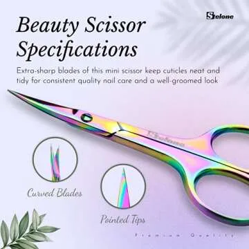 Stelone Professional Grooming Scissors for Salon Quality Eyebrow Care