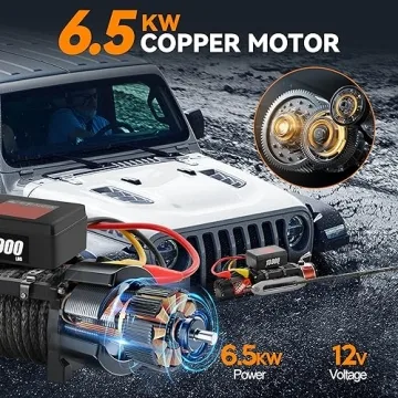 Rengue 13000lb Electric Winch for Off-Road Adventure