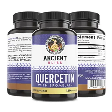 Ancient Bliss Quercetin Bromelain Immune Joint Support 120 Caps