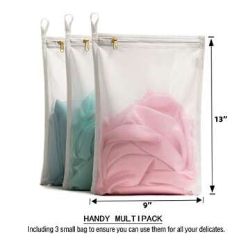 TENRAI Delicates Laundry Bags, Bra Fine Mesh Wash Bag for Underwear, Lingerie, Bra, Pantyhose, Socks...