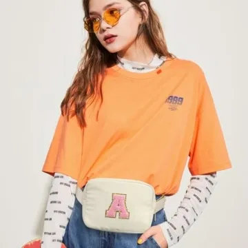 YOOLIFE Personalized Initial Belt Bag for Women