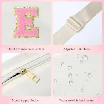 YOOLIFE Personalized Initial Belt Bag for Women
