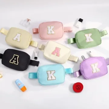 YOOLIFE Personalized Initial Belt Bag for Women