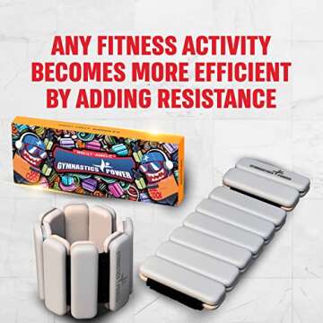 Gymnastics Power Wrist Ankle Bangles Weights For Women And Men - dumbbells Bracelet for Walking, Jogging, Yoga, Gym, Strength Training (1 LB - Cream Beige Pair)