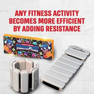 Gymnastics Power Wrist Ankle Bangles Weights For Women And Men - dumbbells Bracelet for Walking, Jogging, Yoga, Gym, Strength Training (1 LB - Cream Beige Pair)