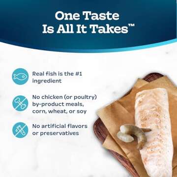 Blue Buffalo Tastefuls Flaked Wet Cat Food with Fish & Shrimp