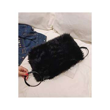 Ulisty Faux Fox Fur Shoulder Bag for Women - Chic & Versatile