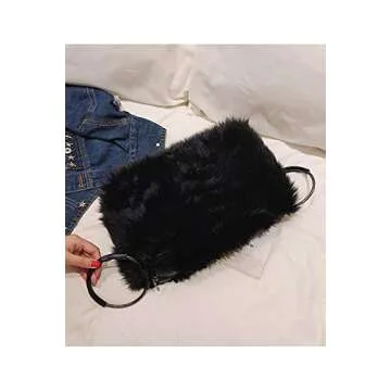 Ulisty Faux Fox Fur Shoulder Bag for Women - Chic & Versatile