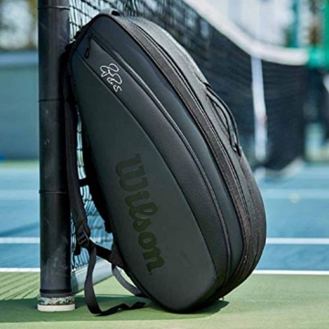 Wilson RF DNA Racket Bag Holds 12 Rackets in Black