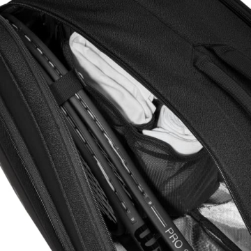 Wilson RF DNA Racket Bag Holds 12 Rackets in Black