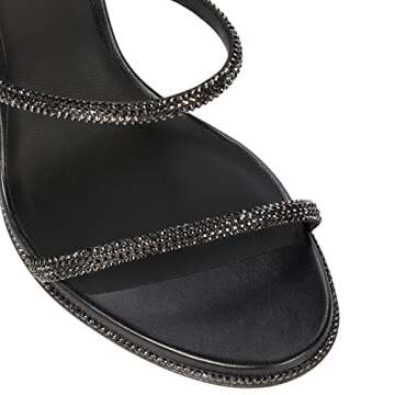 Stylish Rhinestone Heeled Sandals for Women - Vertundy