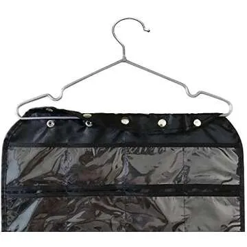 BB Brotrade Hanging Jewelry Organizer,Accessories Organizer,Oxford 80 Pocket Organizer for Holding Jewelries (Black)