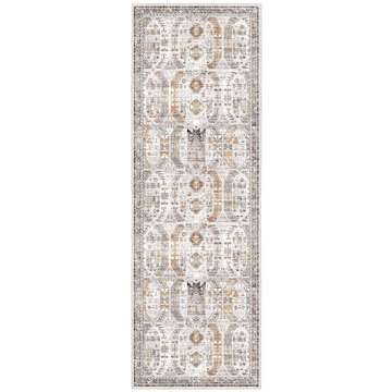 Madane Hallway Runner Rug - 2x5 Rug Runner Washable Runner Rugs Non-Slip Low-Pile Kitchen Runner Rug...