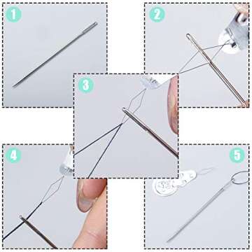 200 Aluminum Needle Threaders for Easy Sewing Projects