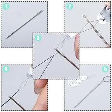 200 Aluminum Needle Threaders for Easy Sewing Projects