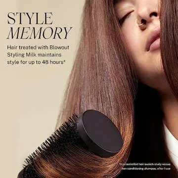 JVN Complete Blowout Styling Milk Heat Protector Cream, Anti-Humidity, Smooths Protects - Travel Size