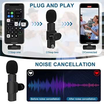 GRTPRTS Wireless Microphone for iPhone iPad - Ideal for Streaming