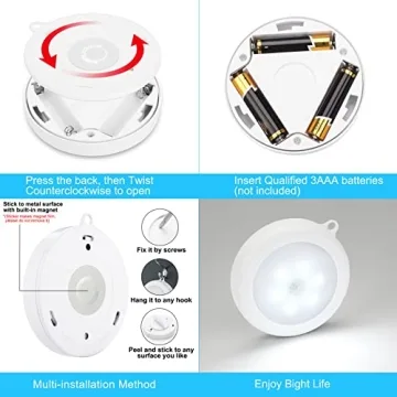 Mlambert Motion Sensor LED Night Lights - Safe & Stylish