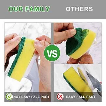 Durable Dish Wand with 7 Replacement Sponges - Leak-Free Cleaning Solutions