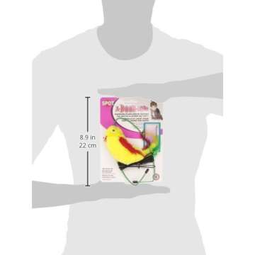 SPOT A-Door-Able Plush Bird Cat Toy | Rattle and Catnip Cat Toy Provides Hours of Entertainment for Your Cat | Hangs on Any Size Door Frame