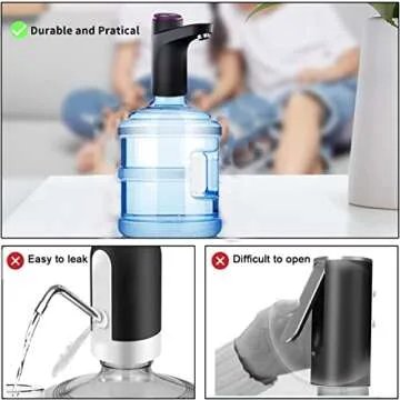 BIMVER Portable Water Dispenser for 5 Gallon Bottles