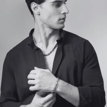 Men's Tungsten Necklace & Bracelet Duo with Gift Box