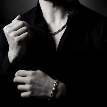 Men's Tungsten Necklace & Bracelet Duo with Gift Box