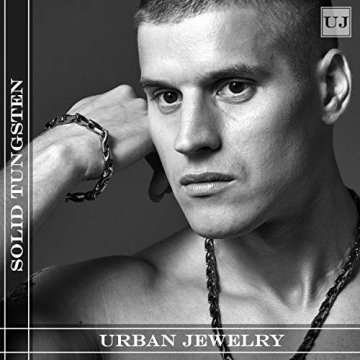 Men's Tungsten Necklace & Bracelet Duo with Gift Box