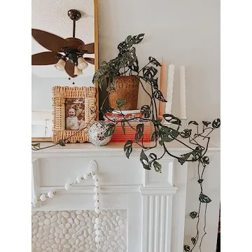 Mud Pie Woven Frame - Stylish 4x6 Scalloped Design