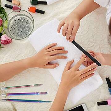 30 Pieces Nail Drill Bits, 3/32in Diamond Drill Bit Set for Nails Professional Cuticle Drill Bit, Ceramic Efile Nail Bit for Acrylic Gel Nails, Manicure Pedicure Shapen Remove Tools, Home Salon Use